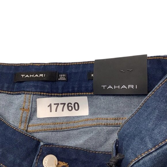 Tahari Kelly Jeans Rayon Denim Mid Rise Skinny Womens Size 12/31 - Picture 11 of 11